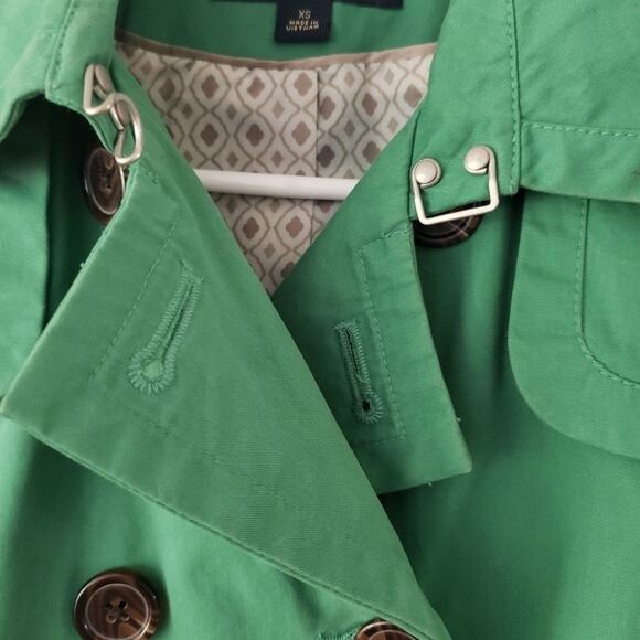 BANANA Republic green peacoat lined jacket size‎ XS - Picture 10 of 14